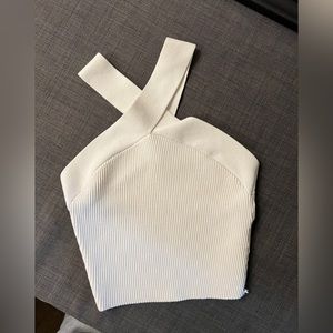 Sculpt Knit Criss Cross Cropped Tank